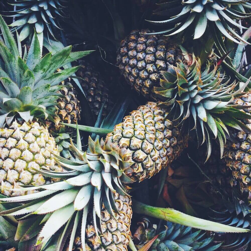 Pineapple tropical background